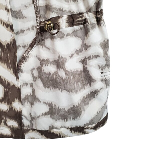 Zenergy 3 Size XL Jacket Lightweight Animal Print Zip Front 3/4 Sleeve Pockets - Picture 7 of 8